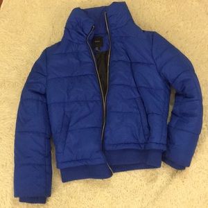 Medium forever 21 blue puffer jacket